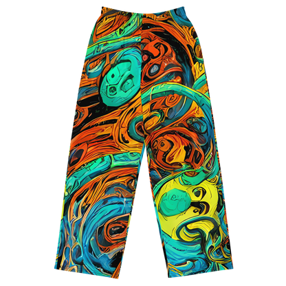 Wide-Leg Pants - Flaming Mirage