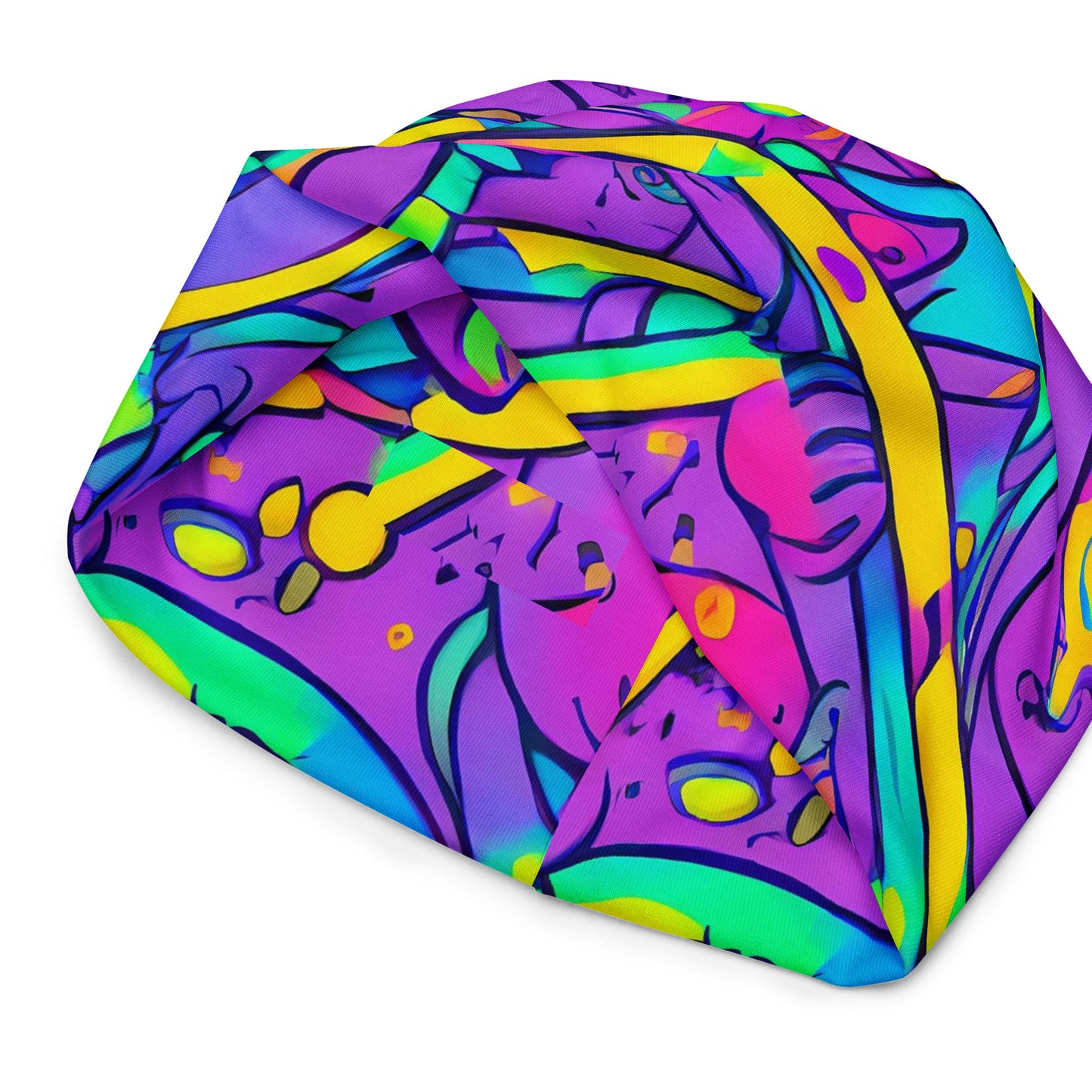 Beanie - Neon Galaxy Whirl