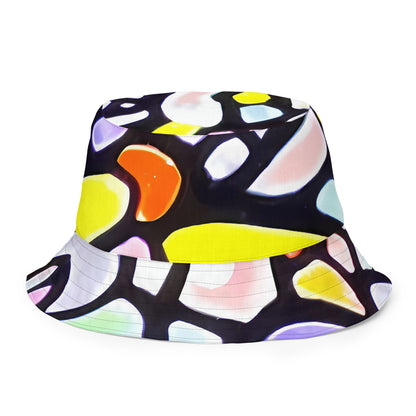 Reversible Bucket Hat - Cubist Carousel