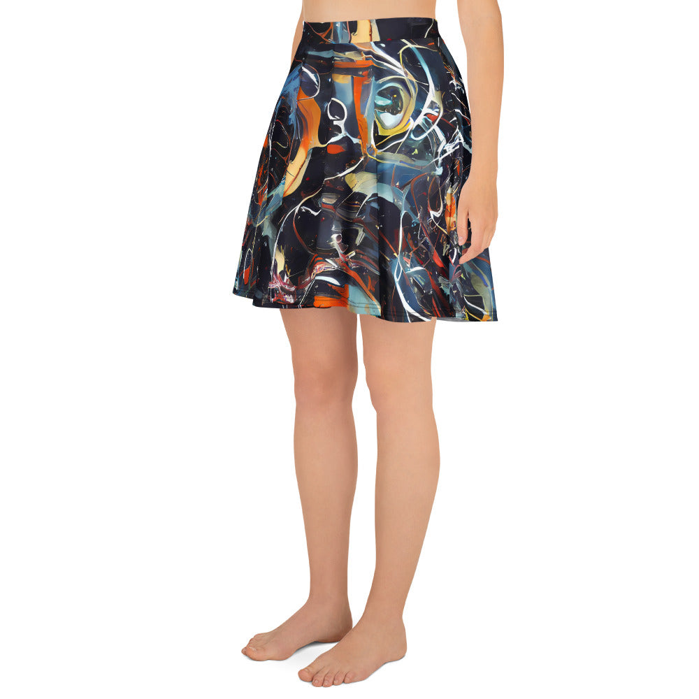 Skater Skirt - Neo-Splash Labyrinth
