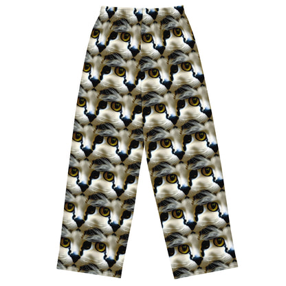 Wide-Leg Pants - Feline Fancy