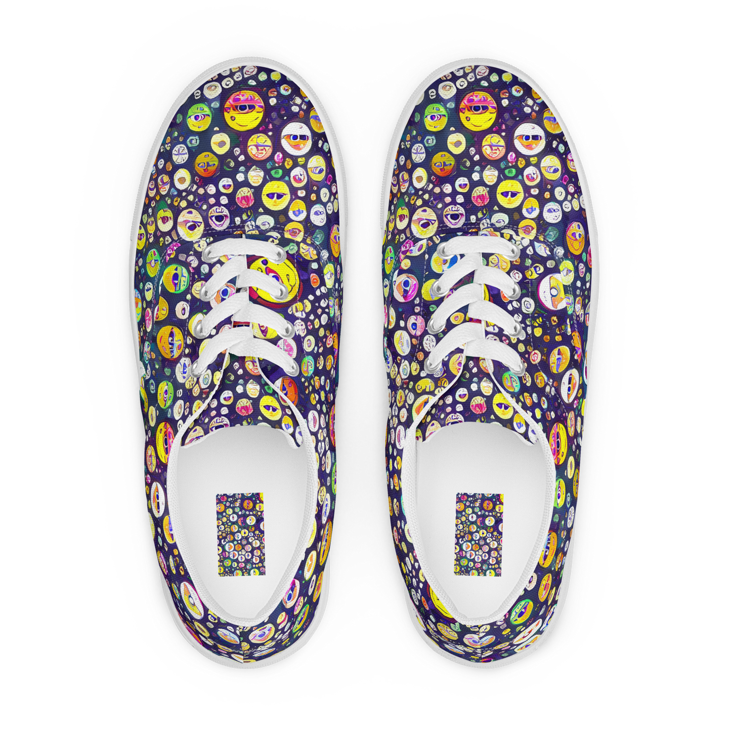 Women's Lace-Up Canvas Shoes - Whimsical Eyescape