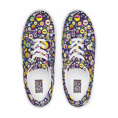 Women's Lace-Up Canvas Shoes - Whimsical Eyescape