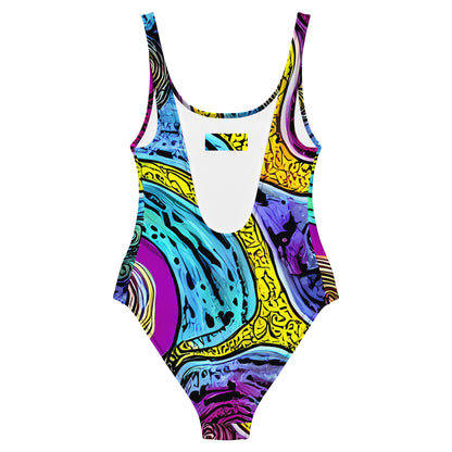 One-Piece Swimsuit - Orbiting Orbs