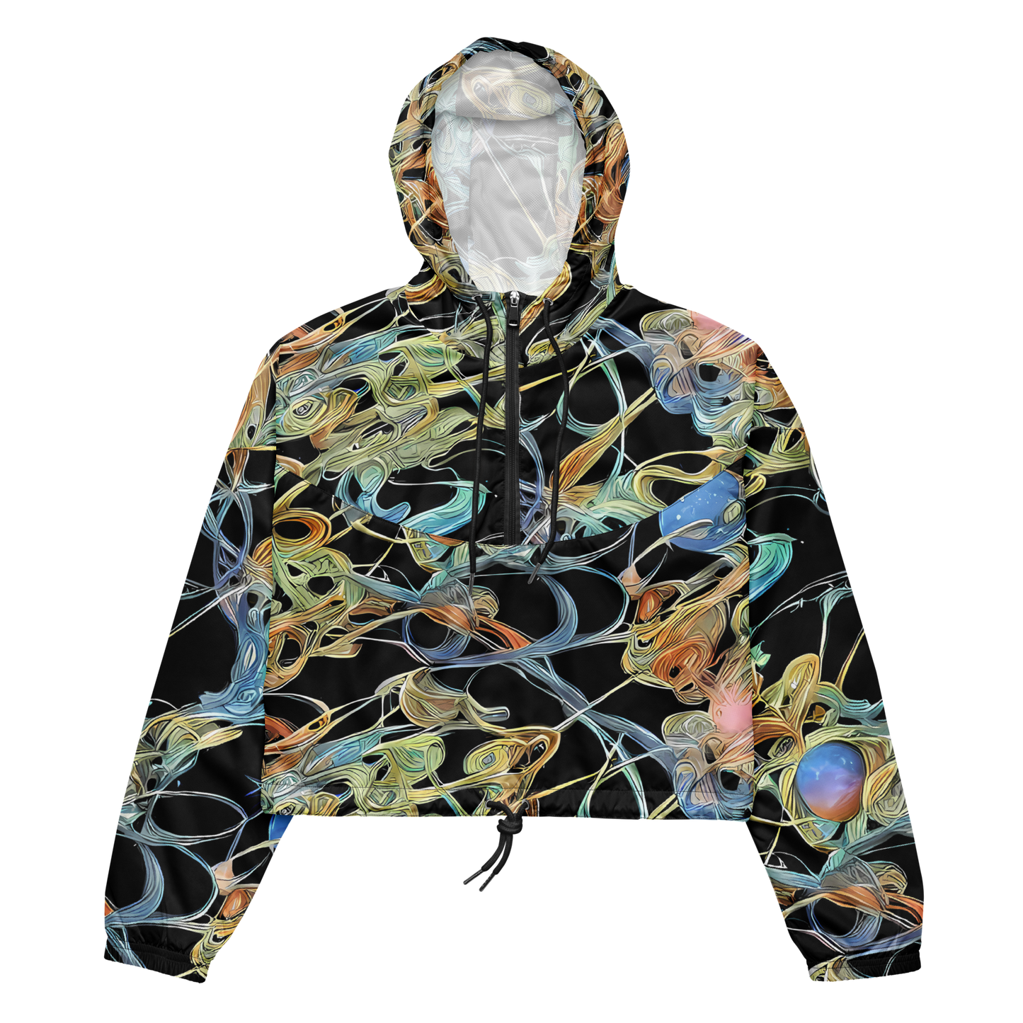 Women's Cropped Windbreaker - Infinite Mist