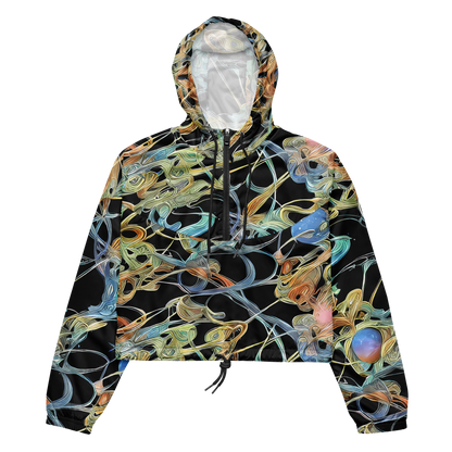 Women's Cropped Windbreaker - Infinite Mist