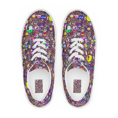 Women's Lace-Up Canvas Shoes - Eyes of Enchantment