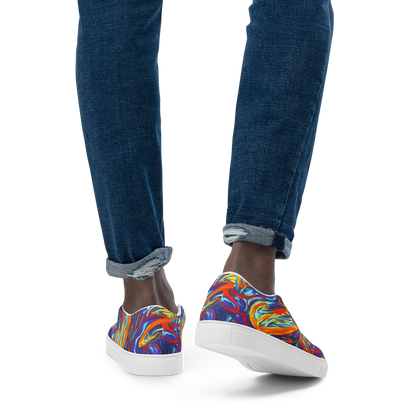 Men's Slip-On Canvas Shoes - Galactic Ember