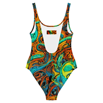 One-Piece Swimsuit - Flaming Mirage