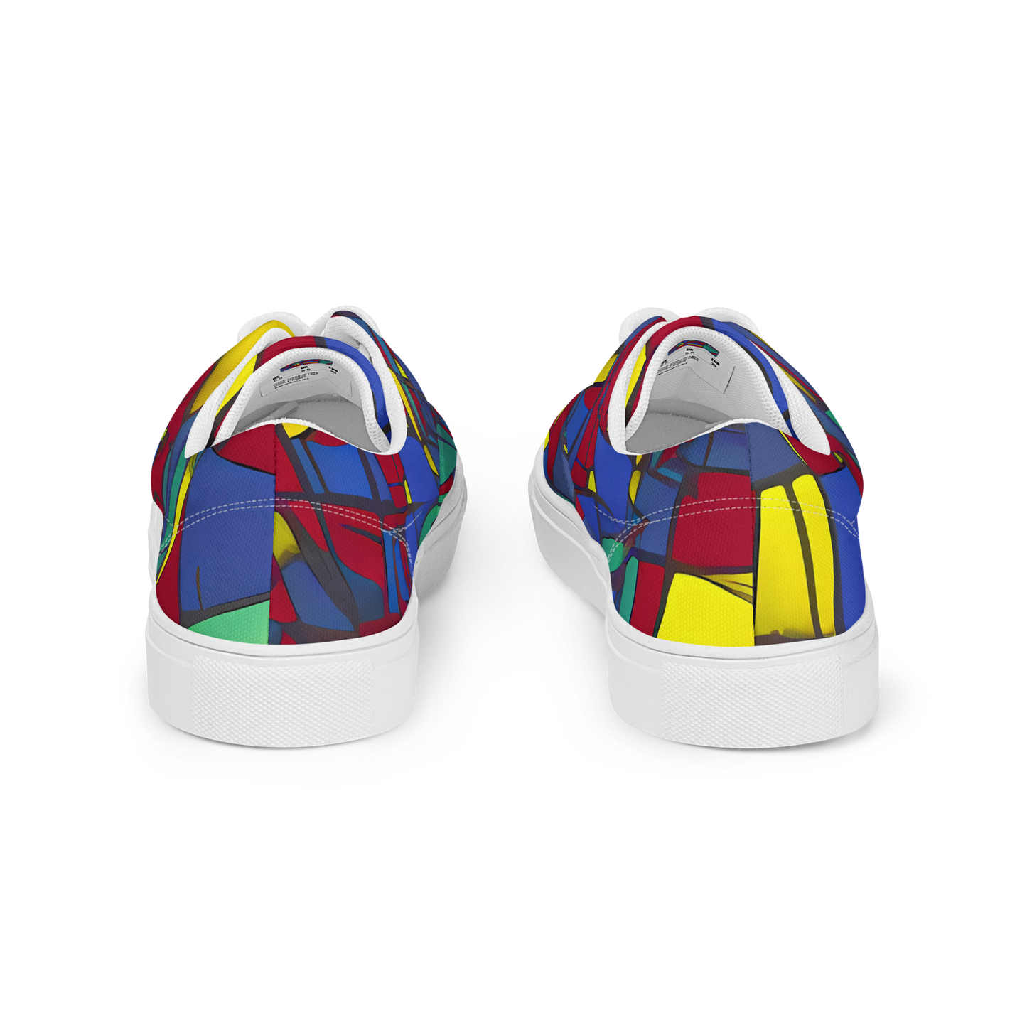 Men's Lace-Up Canvas Shoes - Vibrant Vexation