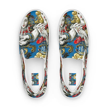 Men's Slip-On Canvas Shoes - Masquerade Echoes