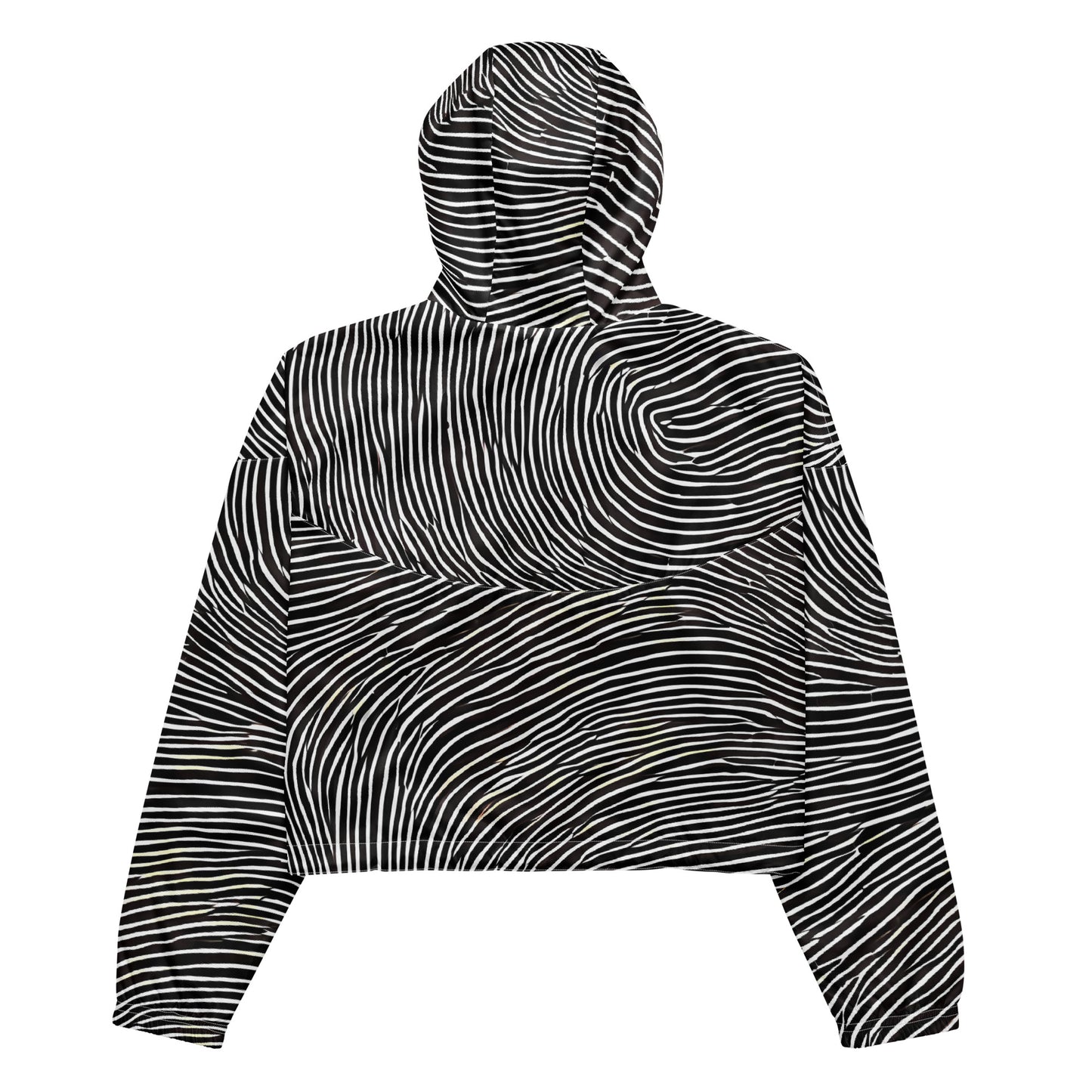 Women's Cropped Windbreaker - Silent Currents