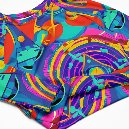 Long Sleeve Crop Top - Blast of Color