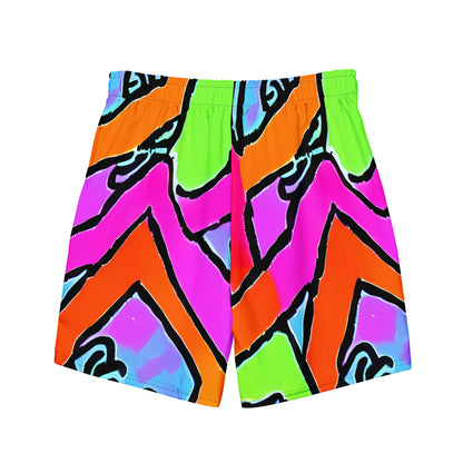 Swim Trunks - Electric Mosaic