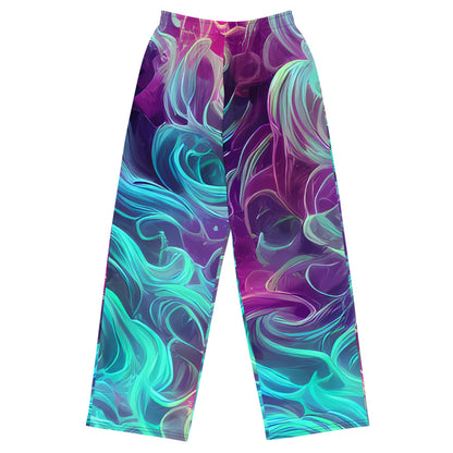 Wide-Leg Pants - Galactic Bloom