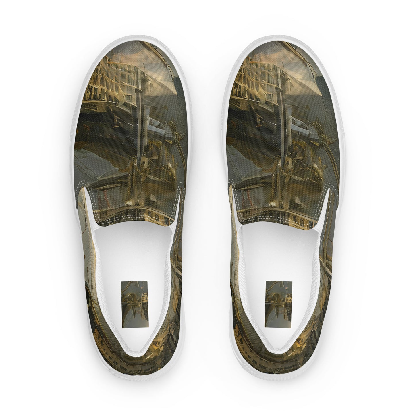 Women's Slip-On Canvas Shoes - Ethereal Armada