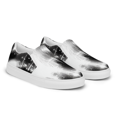 Men's Slip-On Canvas Shoes - Electric Nightfall