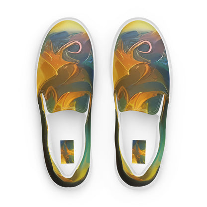 Women's Slip-On Canvas Shoes - Ethereal Glow