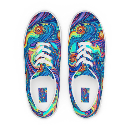 Women's Lace-Up Canvas Shoes - Echoes of Vortex