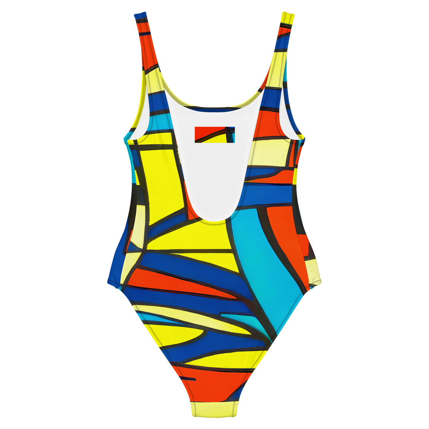 One-Piece Swimsuit - Neon Fractals