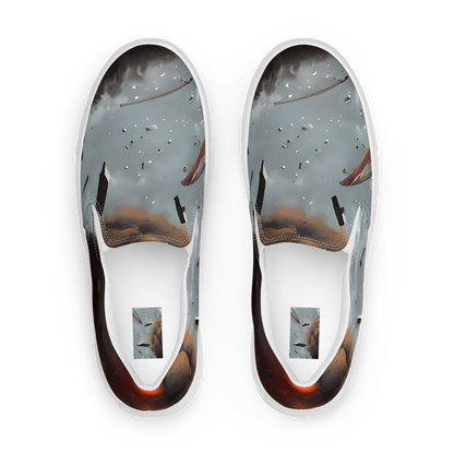 Men's Slip-On Canvas Shoes - Celestial Collision