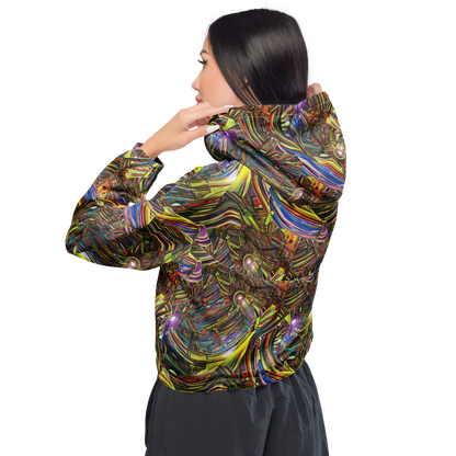 Women's Cropped Windbreaker - Quantum Palette