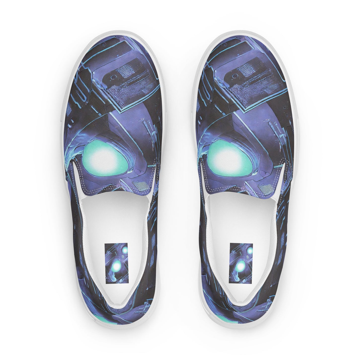 Women's Slip-On Canvas Shoes - Galactic Circuit