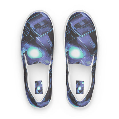 Women's Slip-On Canvas Shoes - Galactic Circuit
