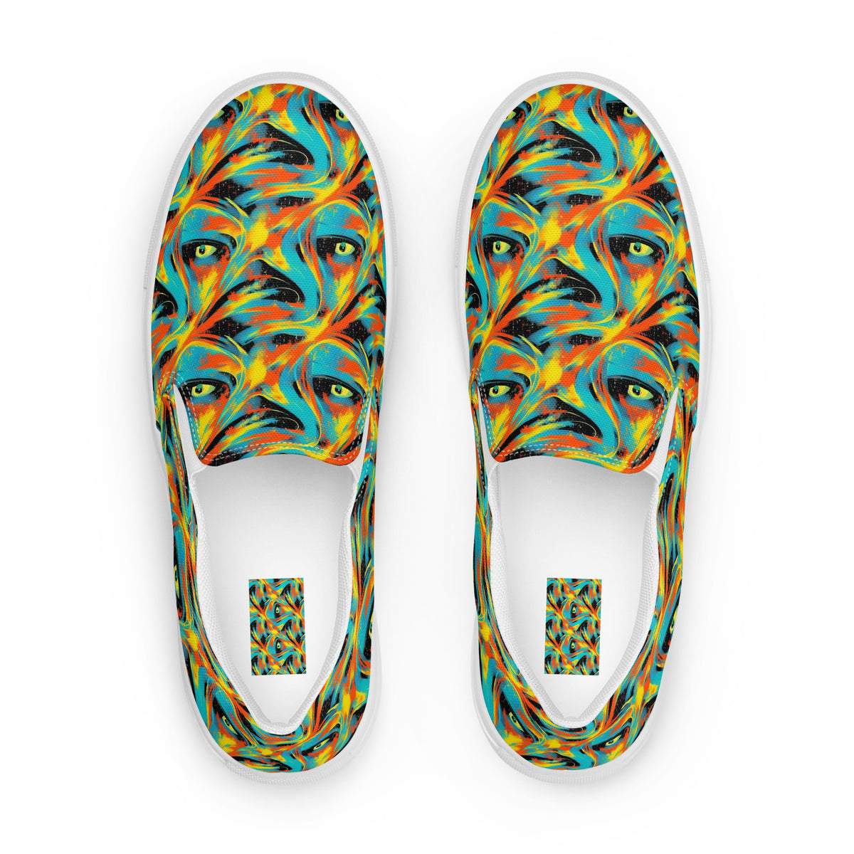 Men's Slip-On Canvas Shoes - Solar Swoosh