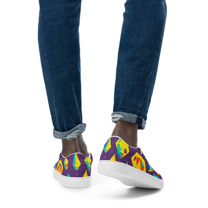 Men's Slip-On Canvas Shoes - Cascading Prism