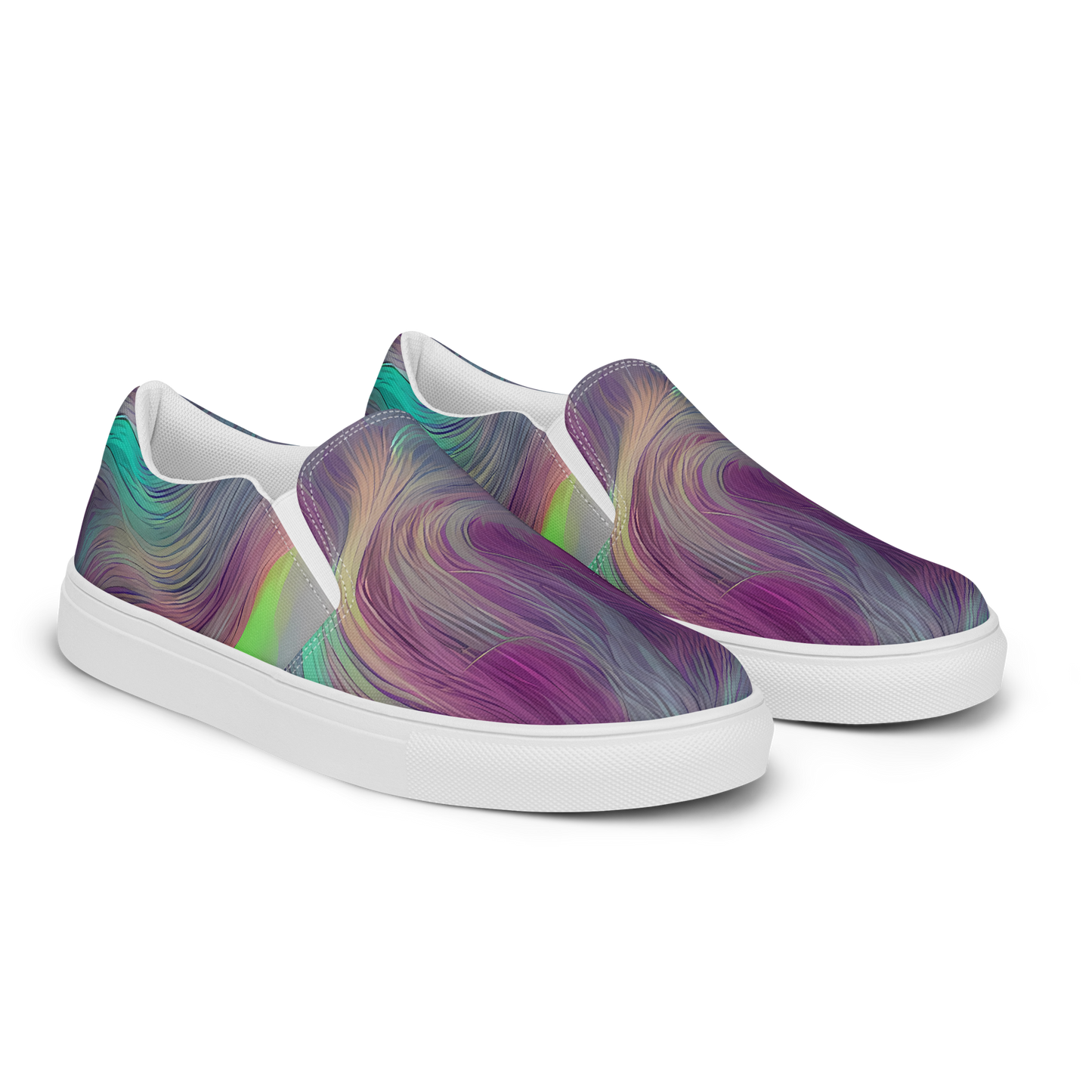 Women's Slip-On Canvas Shoes - Surreal Tresses