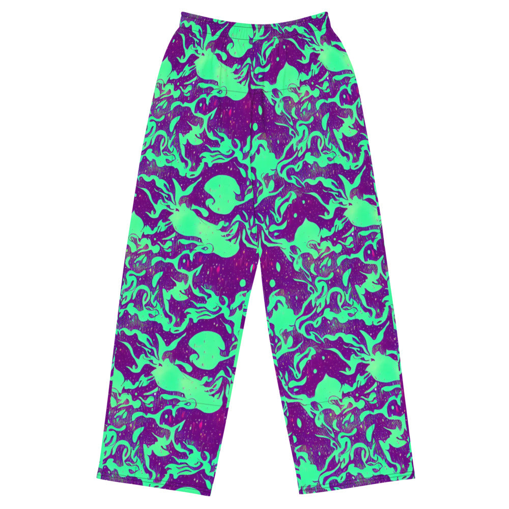 Wide-Leg Pants - Alien Ripples