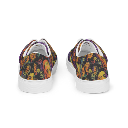 Men's Lace-Up Canvas Shoes - Kaleidoscopic Spirits