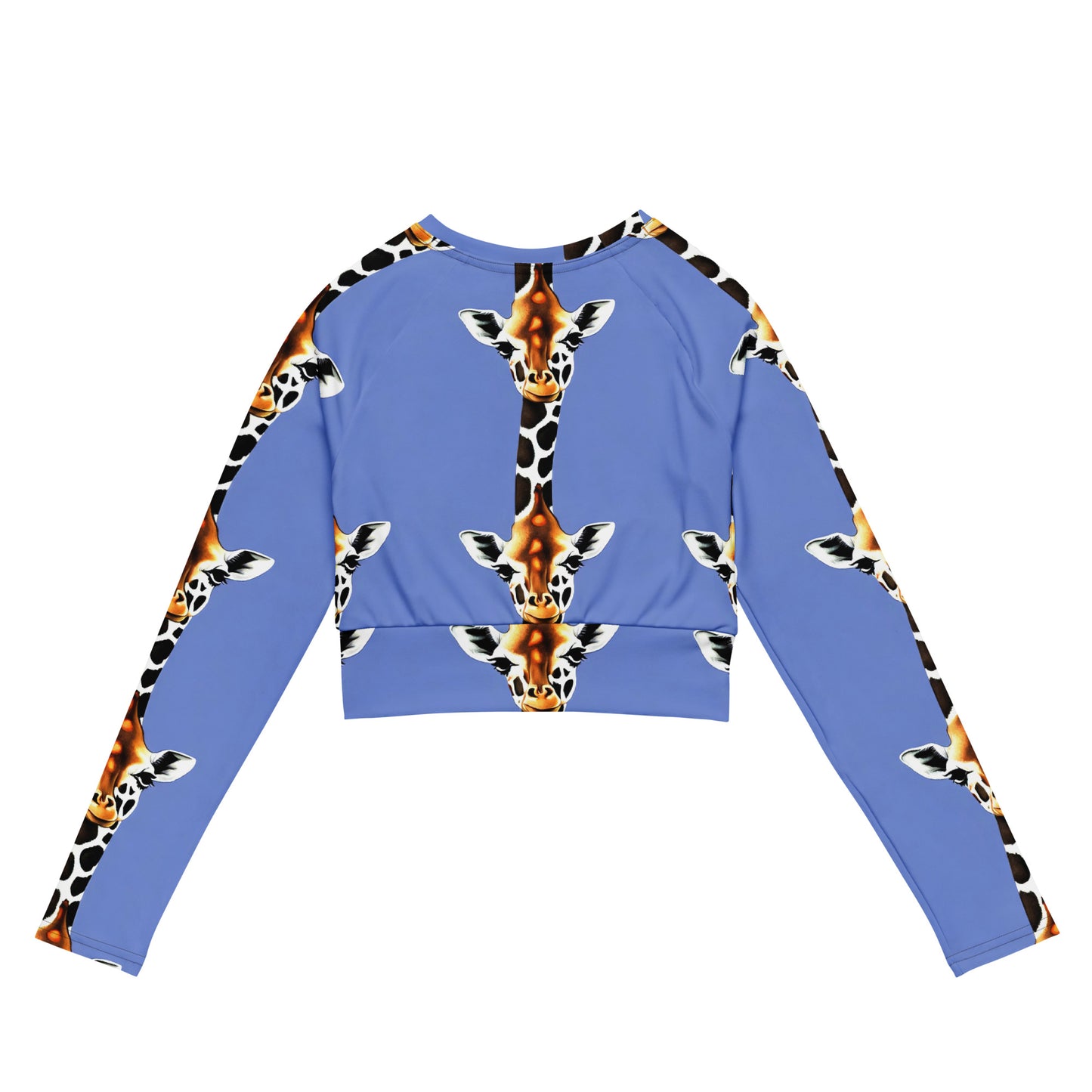 Long Sleeve Crop Top - Giraffe Glow