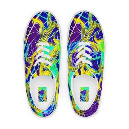 Women's Lace-Up Canvas Shoes - Neon Jungle Rhapsody