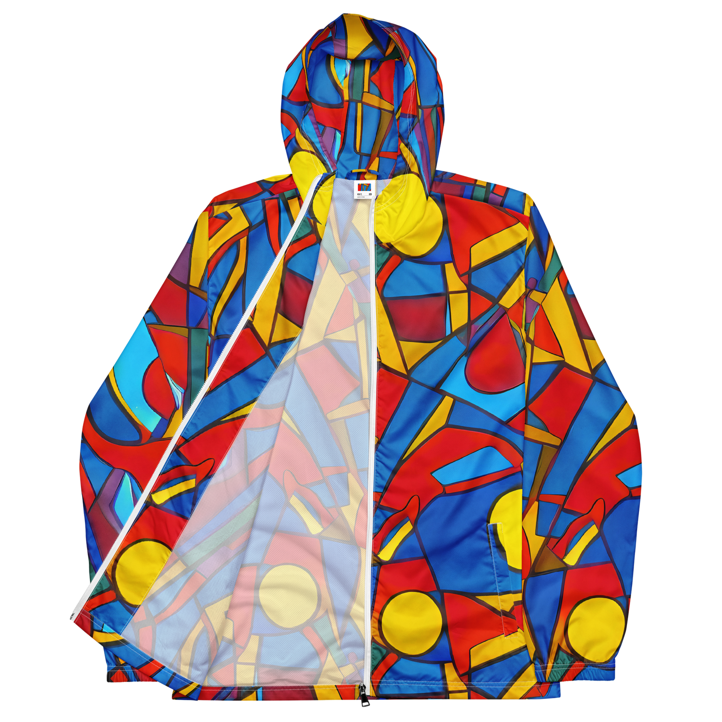 Men's Windbreaker - Mondrian Maze