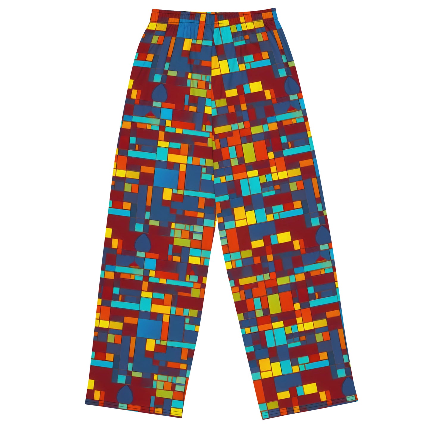 Wide-Leg Pants - Astral Grid