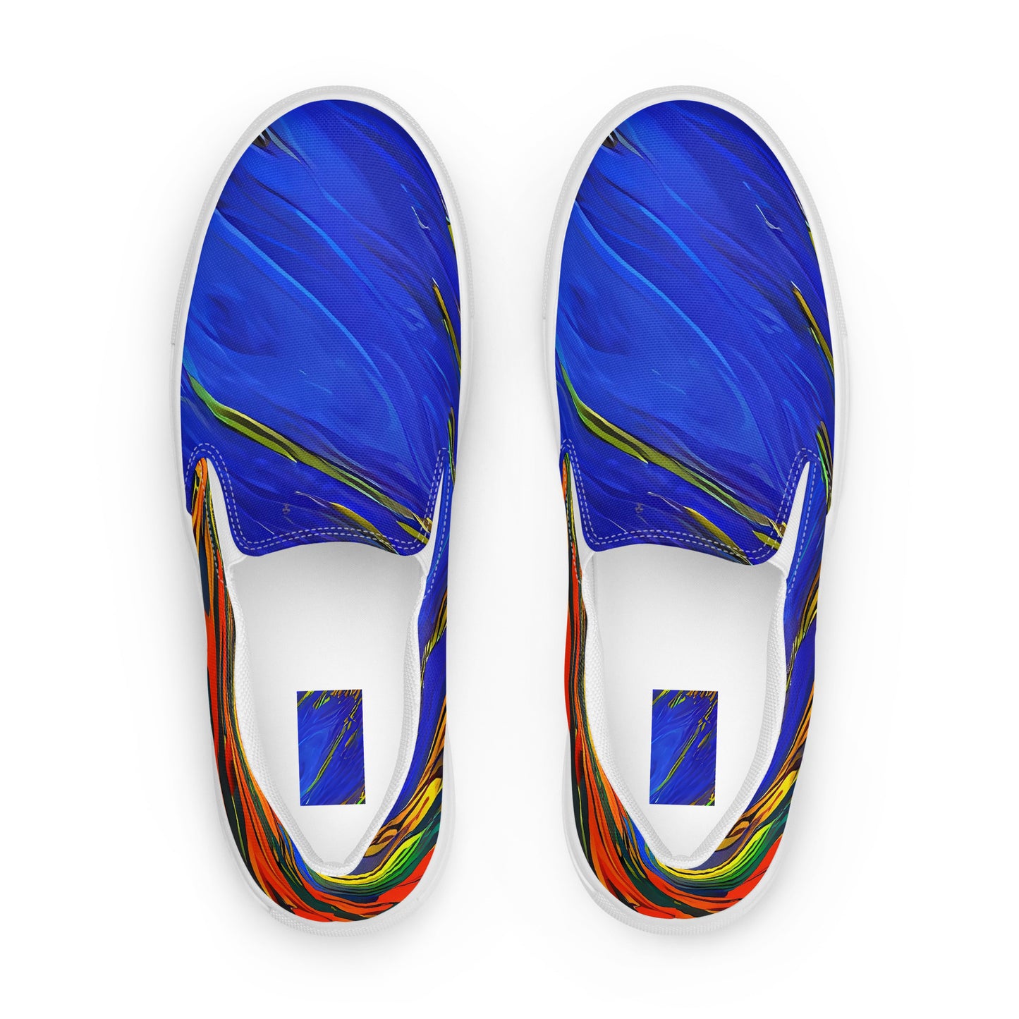 Women's Slip-On Canvas Shoes - Hodgkin's Blaze