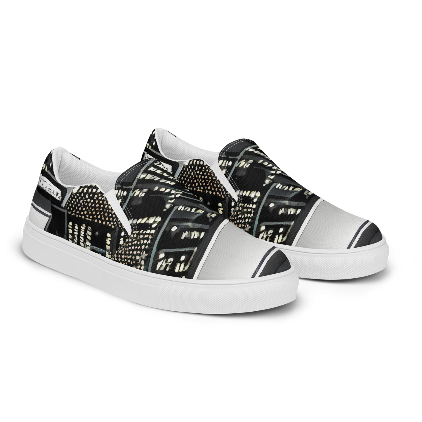 Women's Slip-On Canvas Shoes - Electro Essence