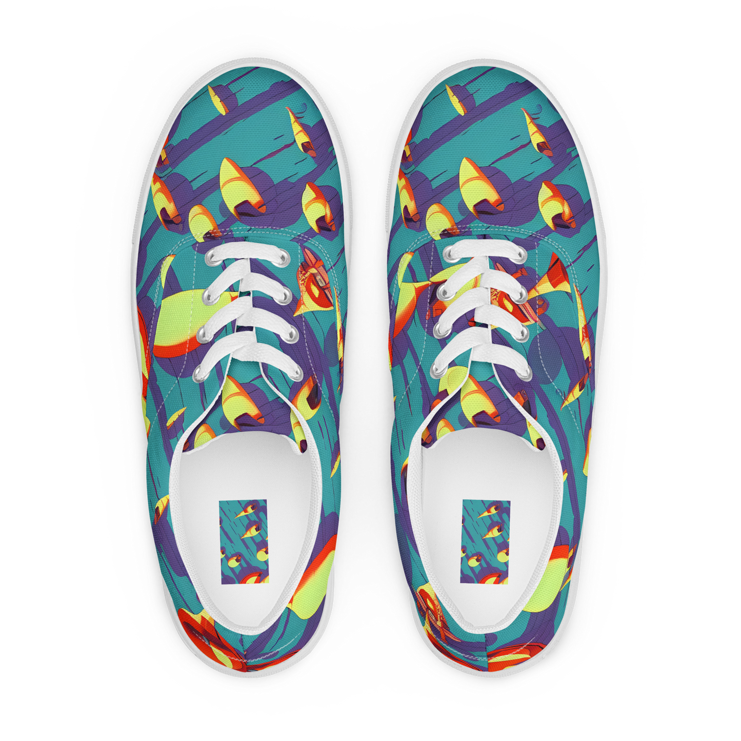 Women's Lace-Up Canvas Shoes - Sailor's Mirage