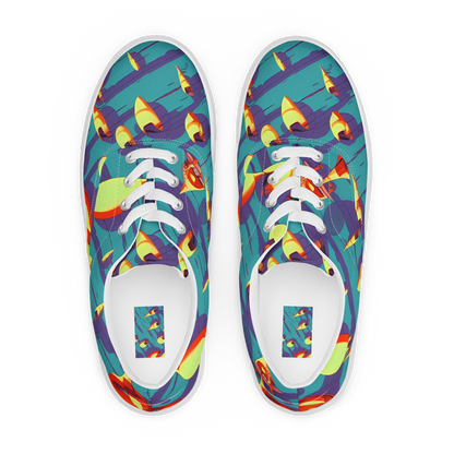 Women's Lace-Up Canvas Shoes - Sailor's Mirage