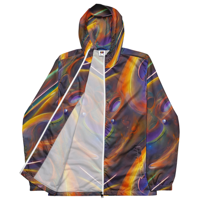 Men's Windbreaker - Pre-Raphaelite Ripple