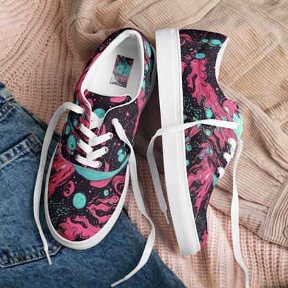 Men's Lace-Up Canvas Shoes - Spectral Dreamer