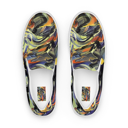 Women's Slip-On Canvas Shoes - Twilight Chaos