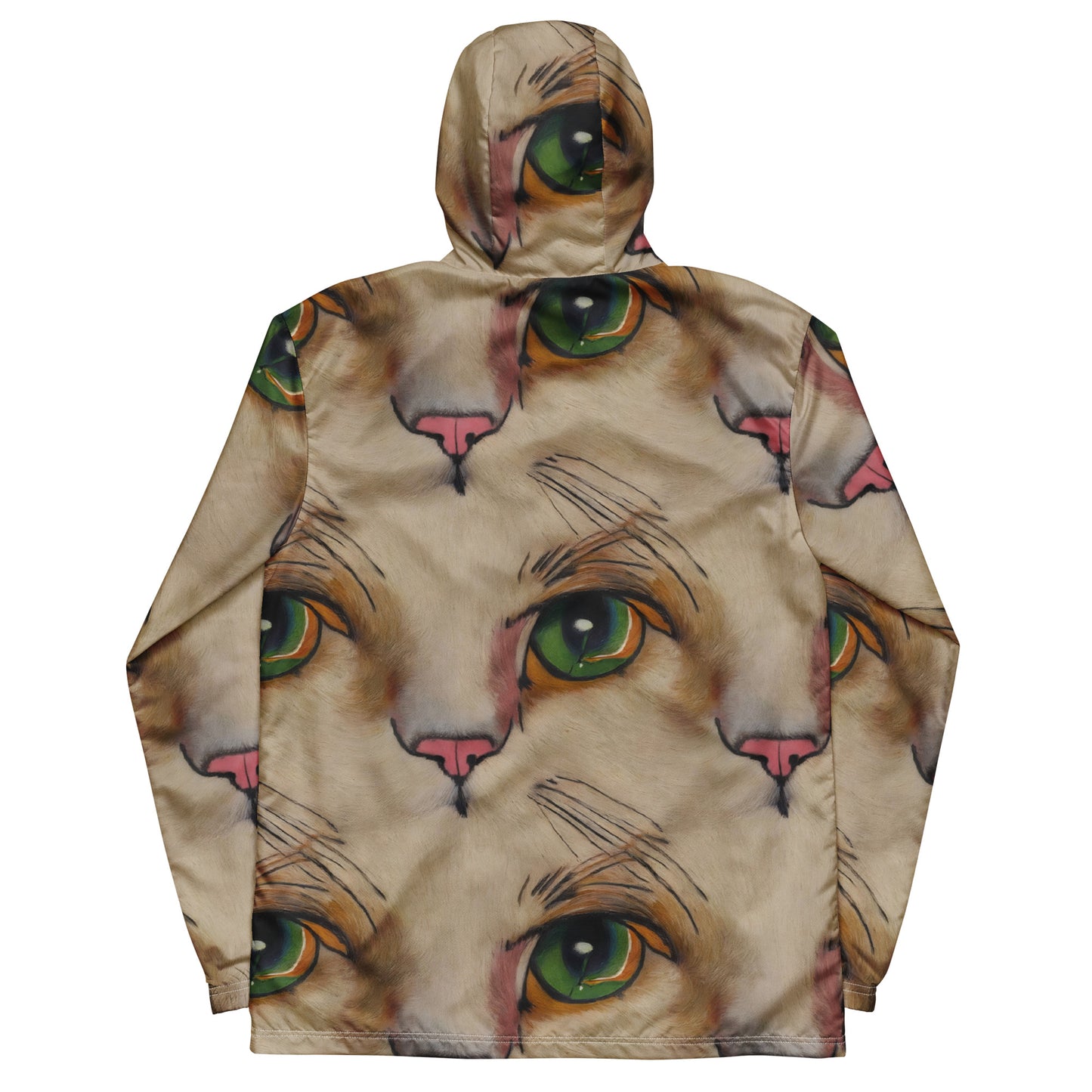 Men's Windbreaker - Emerald Gaze
