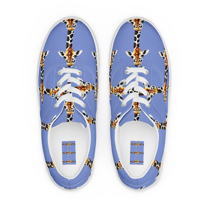 Women's Lace-Up Canvas Shoes - Giraffe Glow