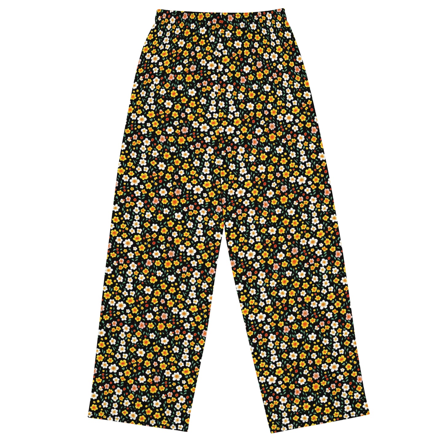 Wide-Leg Pants - Sunlit Blossoms