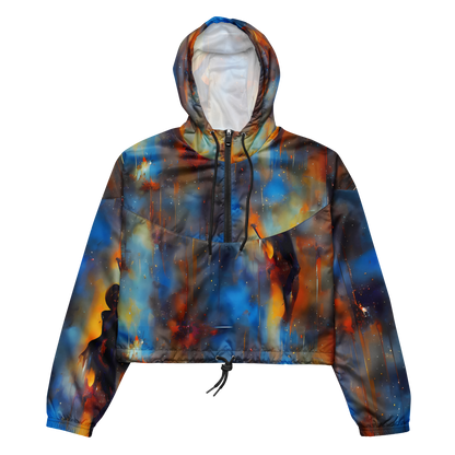 Women's Cropped Windbreaker - Cobalt Vogue