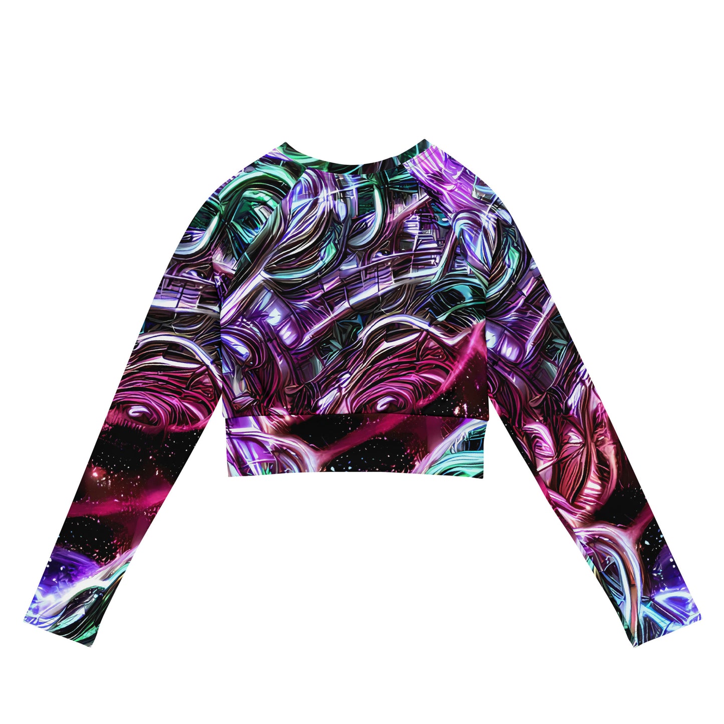 Long Sleeve Crop Top - Nebula Fusions