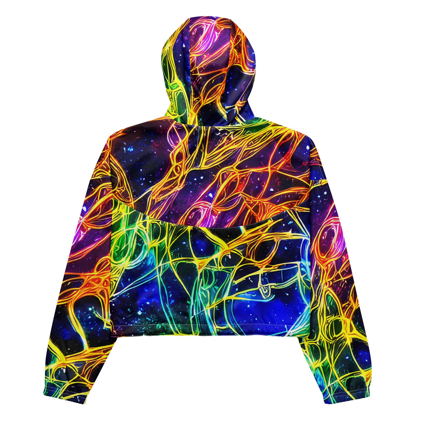 Women's Cropped Windbreaker - Dancing in the Ether
